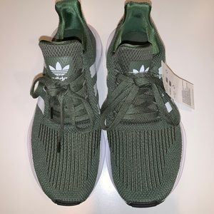 adidas Swift Run Athletic Shoe Green